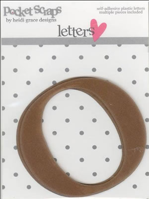 Heidi Grace - Daydreamer - Plastic Alpha Stickers o - 2/pk  (sold in 3's)